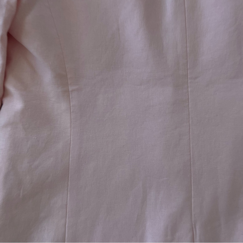 J. Crew Blush Pink Linen Blend Blazer NWT - Picture 7 of 9